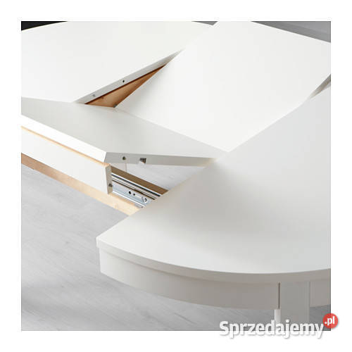 Biały okrągły stół IKEA BJURSTA 115 rozkładany sprzedam