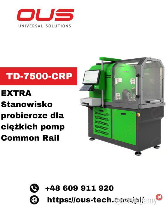 TD7500CRP STANOWISKO PROBIERCZE CIĘŻKICH POMP mazowieckie Warszawa sprzedam