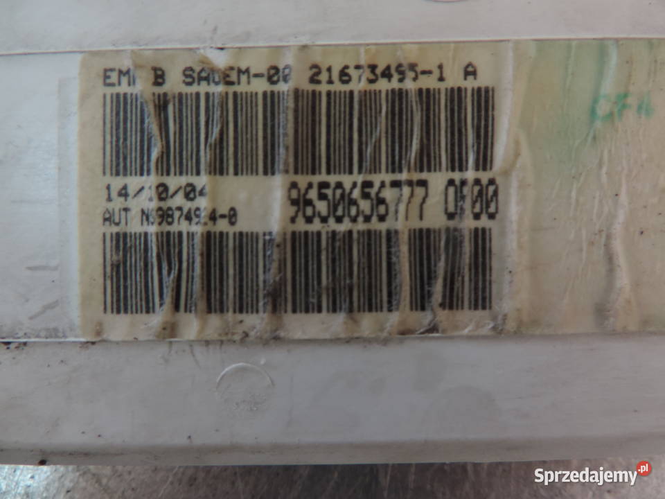 WYŚWIETLACZ RADIA CITROEN C4 C3 9650656777 0R00 Nowy Sącz sprzedam