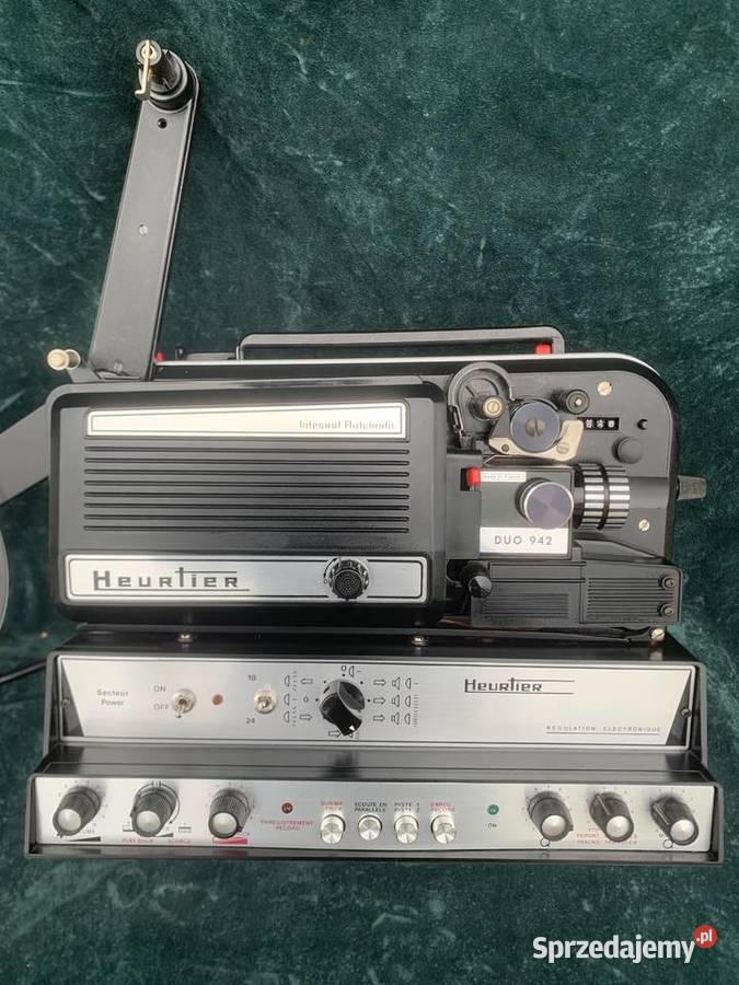 zabytkowy projektor filmowy Heurtier Duo 942 Łowicz