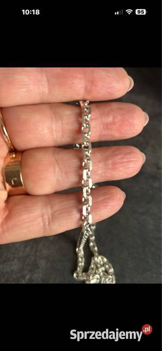 Naszyjnik srebro 952 z Opalem srebro Skarżysko-Kamienna