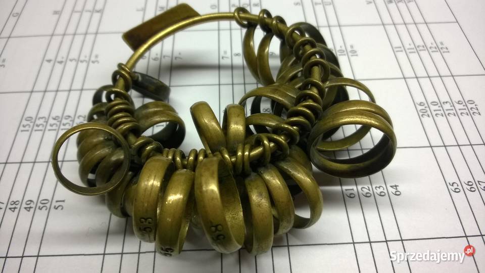 przyrząd jubilera pomiar palca Pierścionki Warszawa sprzedam