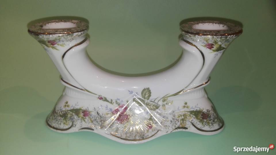 Chodzież Różyczki świecznik dwuramienny wielokolorowy Słupsk