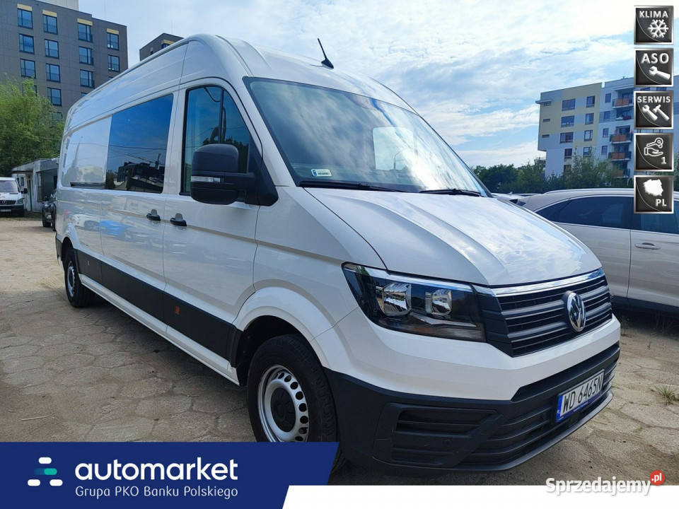 Volkswagen Crafter 35 TDI 144m3 Z polskiego elektryczne lusterka Warszawa