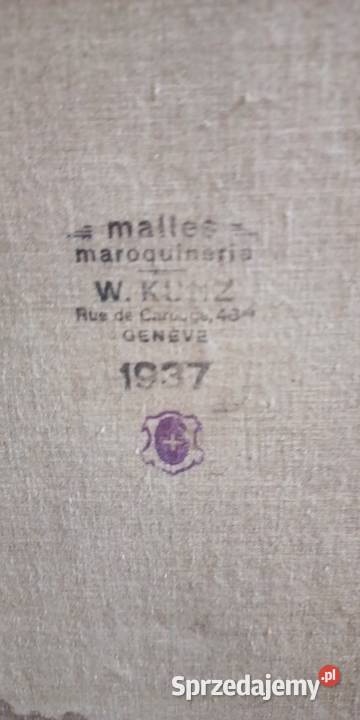 Kufer z 1937 roku Geneva Warszawa