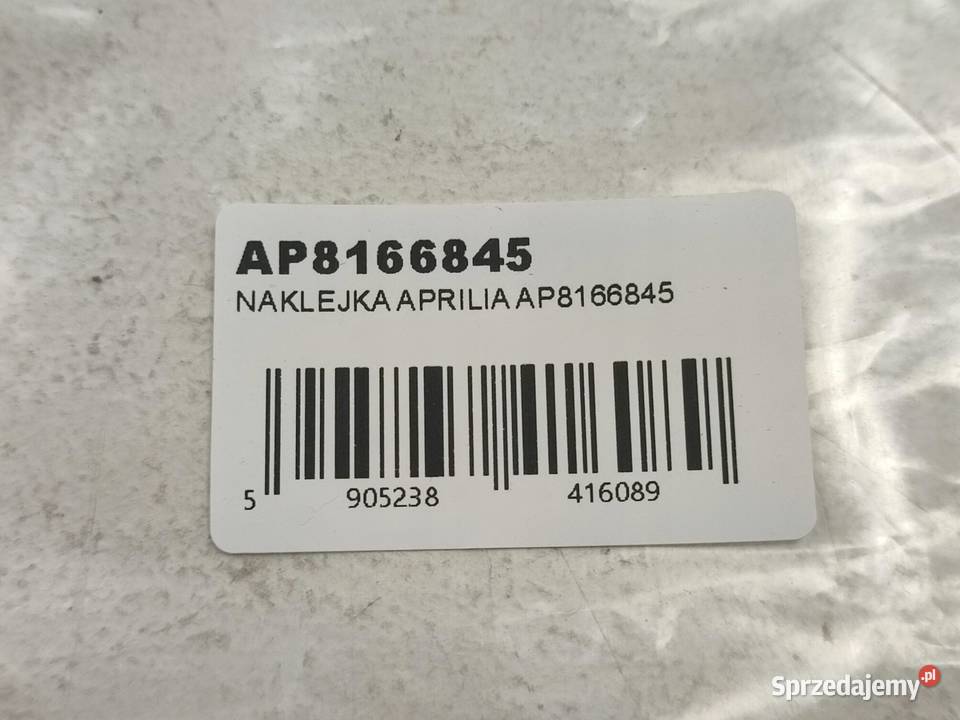 NAKLEJKA NA PRAWY BOCZEK APRILIA RSV TUONO 1000