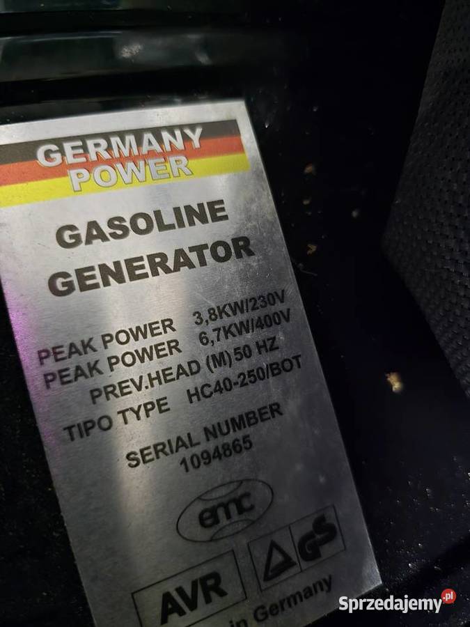 Agregat prądotwórczy kujawsko-pomorskie Wąbrzeźno