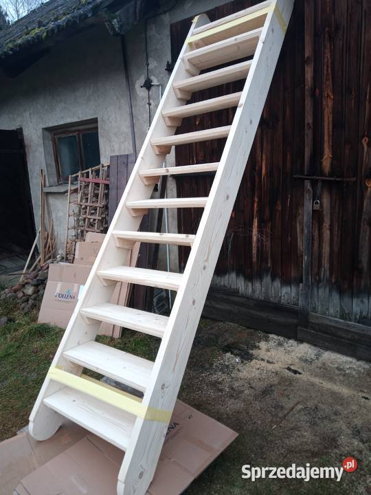 Schody drewniane regulowane mocne grube 45mm Pozostałe Barlinek sprzedam
