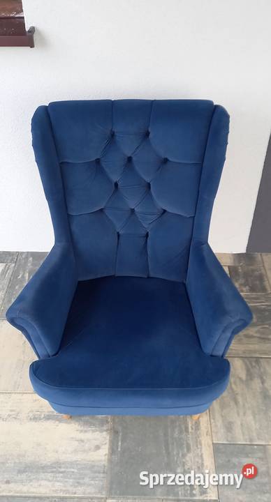 Fotel wypoczynkowy Uszak granatowy Małkinia Górna