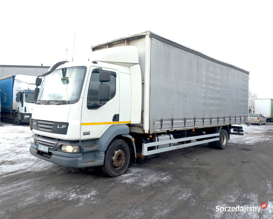 DAF LF 55 220 euro4 firanka 20ep niskie spalanie kupiony w polskim salonie Plandeki Myszków sprzedam