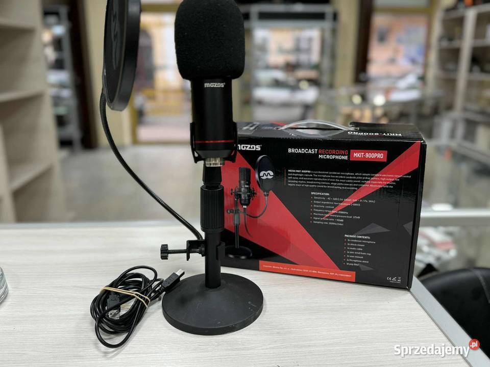 Mikrofon Mozos USB MKIT900PRO Gamer Komputery i Akcesoria Elbląg sprzedam