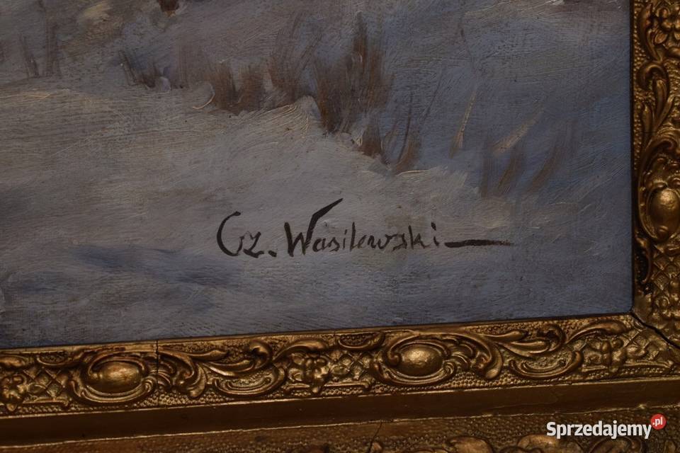 Cz Wasilewski WYPRAWA NA POLOWANIE Stary Obraz Kraków