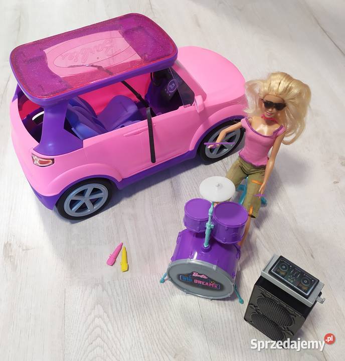 Samochód Barbie zestaw z perkusją kolumną i Zielona Góra sprzedam