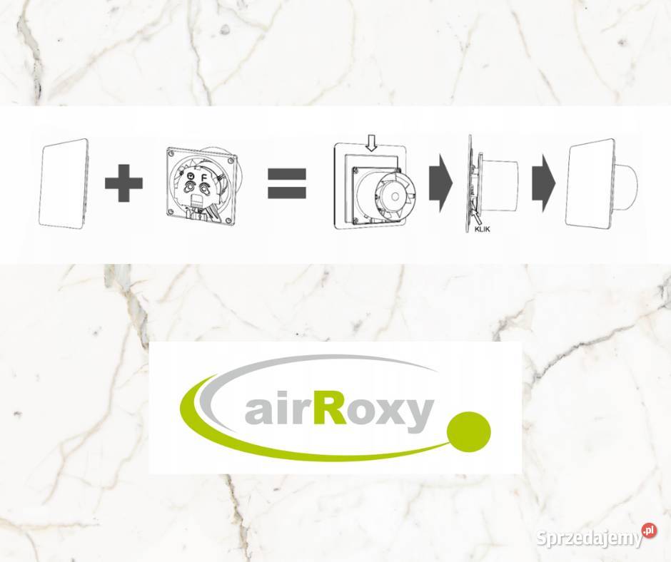 Wentylator łazienkowy airRoxy 01061 100 mm