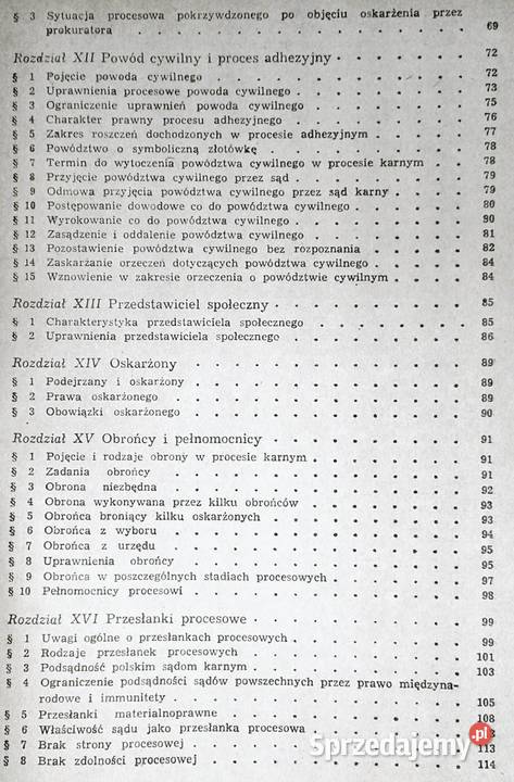 Polski proces karny w zarysie Stefan Kalinowski miękka Chełm