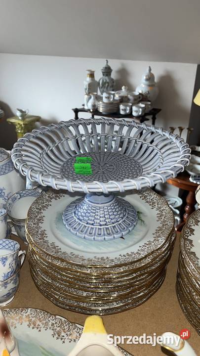 Patera na nodze Waechsterbach stosowany 1882 r Porcelana i szkło Gdańsk