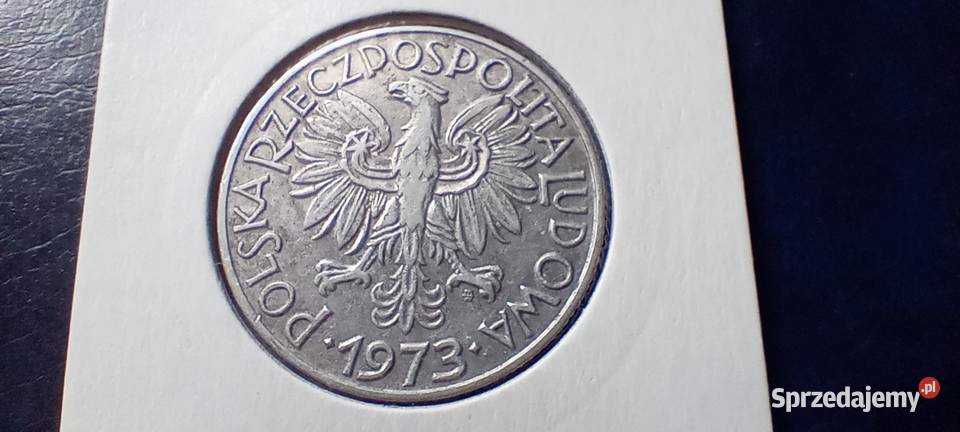 Stare monety 5 złotych 1973 Rybak skrętka Polska podkarpackie Lesko