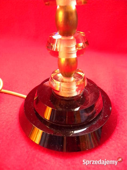 Lampa stołowa kryształowa Antyki