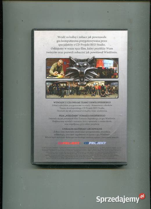 Wiedźmin Materiały dodatkowe Film DVD 1 płyta Szczecin