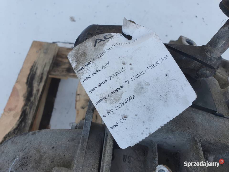 Citroen Jumper 22 HDI SKRZYNIA BIEGÓW 20UM10 Janów