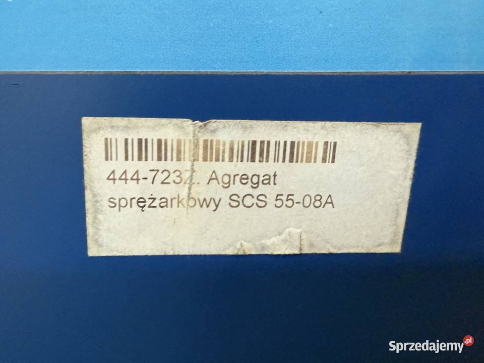 Kompresor SCS 5508 A ze zbiornikiem 10000 l Produkcja Tarnowskie Góry