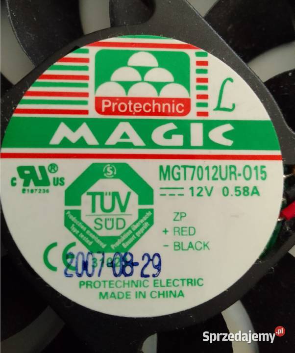 Wentylator MAGIC MGT7012UR015 Radiator ACER Rewal