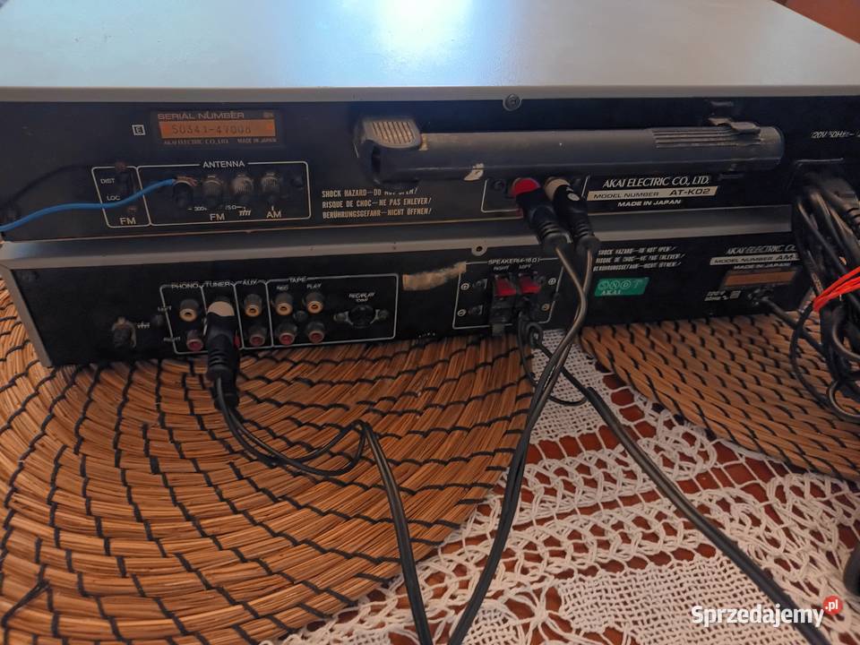 Zestaw Wzmacniacz Akai AM U01 Tuner AT K02 śląskie Tychy