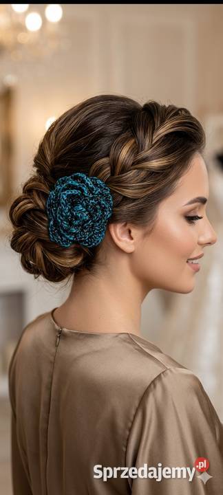 Kwiat szydełko broszka Zielona Góra sprzedam