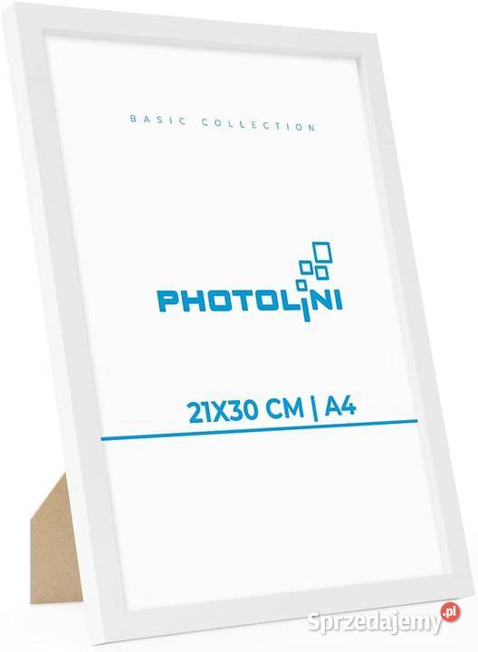 Ramka na zdjęcia 21 x 30 DIN A4 biała Photolini Dekoracje i ozdoby Cieszyn