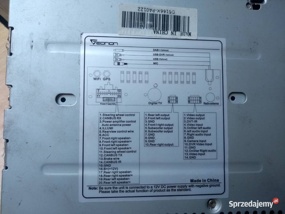 Radio BMW X5 e 53 eonion5166 dotykowe Piwniczna-Zdrój