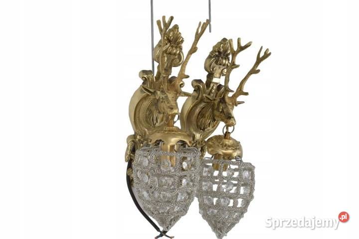 Dwa Mysliwskie Kinkiety Ścienne Lampy Ścienne Kraków