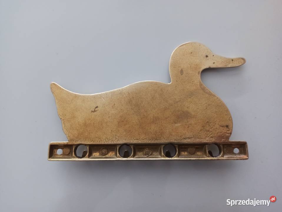 Stary wieszak na klucze kaczka kaczki mosiądz śląskie Bielsko-Biała