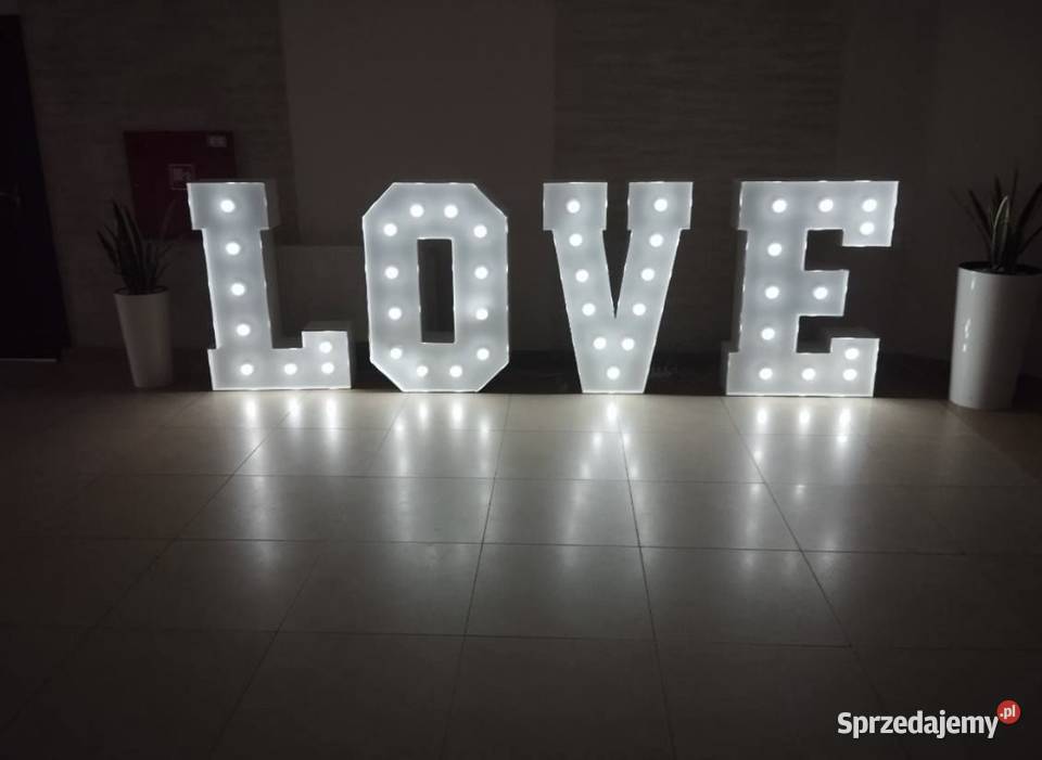 Wynajmę napis na uroczystości 250 napis love Żyrardów