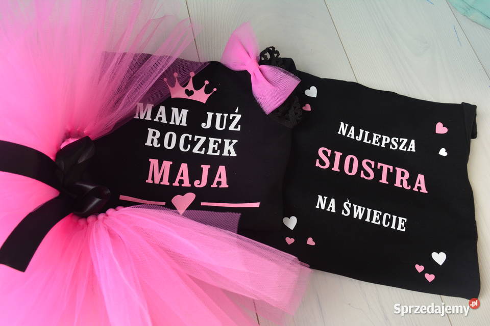 Komplet na roczek pierwsze urodziny tutu Rozmiar 86 Waćmierz