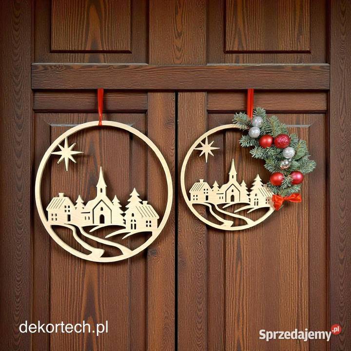 Świąteczny wianek koło dekoracja na drzwi okno Chomranice sprzedam