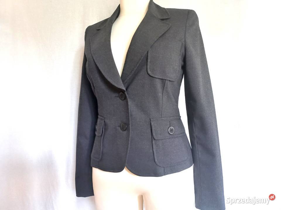 ŻAKIET szary Elegancki r 3638 NOWY