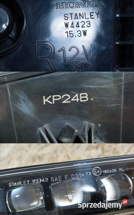 HONDA CRV CRV V 5 HALOGEN LED DRL PRAWY PRZÓD osobowe