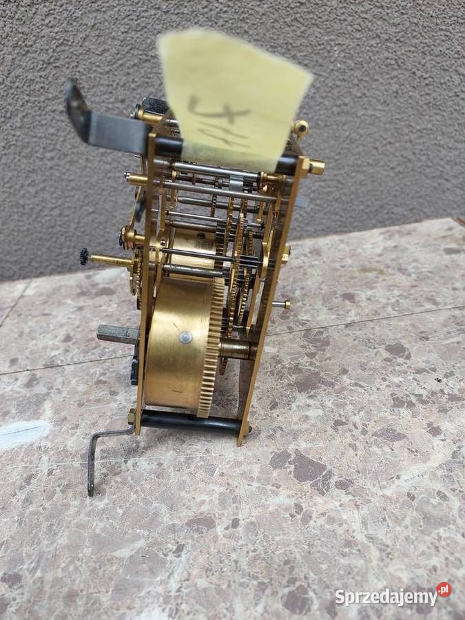 747 Mechanizm starego zegara ściennego Kieninger Tczew