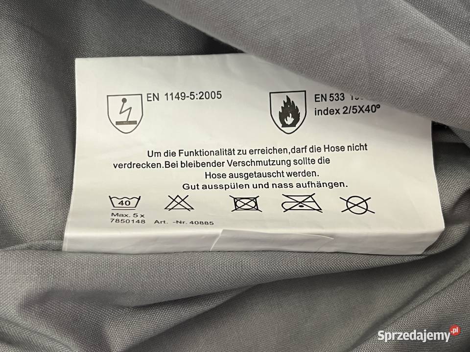 spodnie robocze CE odblaski wodoodporne