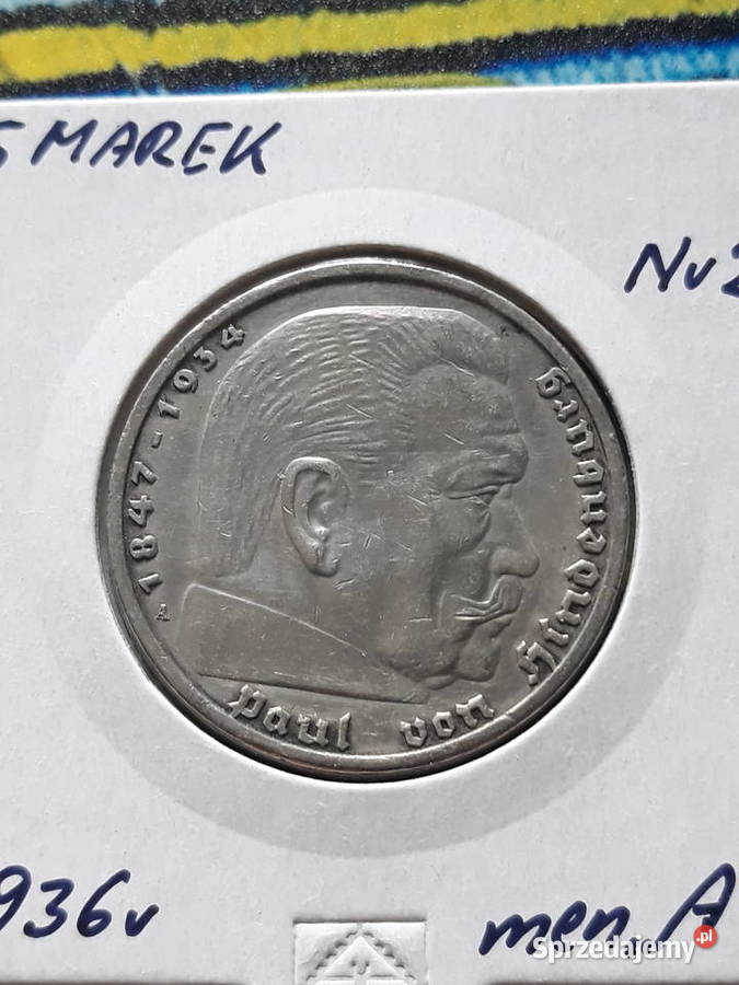 5 Marek Paul von Hindenburg 1936 rmen A 2 Kolekcje Konin