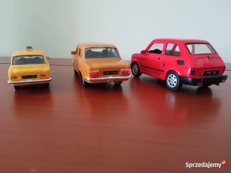 Fiat 126p 125p modele samochodów 3 sztuki śląskie
