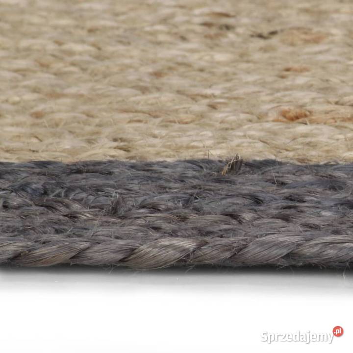 vidaXL Ręcznie wykonany dywanik juta ciemnoszara mazowieckie Warszawa