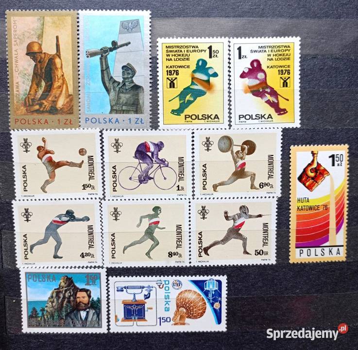 Znaczki polskie 1976 czyste Kolekcje Leźnica Wielka-Osiedle