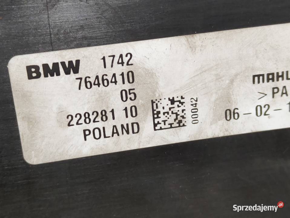 Wentylator Osłona Chłodnicy BMW X1 F48 2 F46 osobowe Pleszew