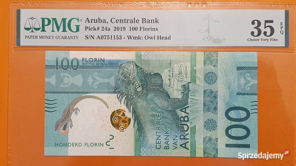 ARUBA 100 FLORIN 2019 R PMG 35 Lębork