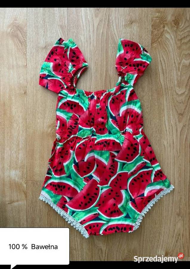 Body letnie lato arbuzy 68 74 dziecko niemowlę Wrocław