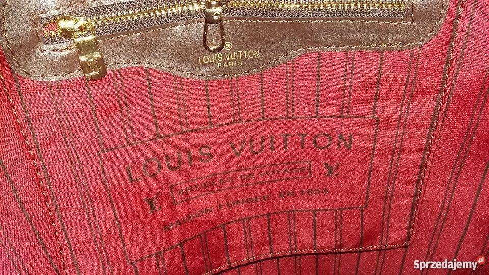 Torebka Louis Vuitton w kratę brązowa Dla kobiet Warszawa sprzedam