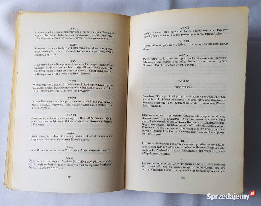 WOJNA i POKÓJ Lew Tołstoj tom 1 4 Rok wydania 1988 Książki i Podręczniki Hajnówka sprzedam