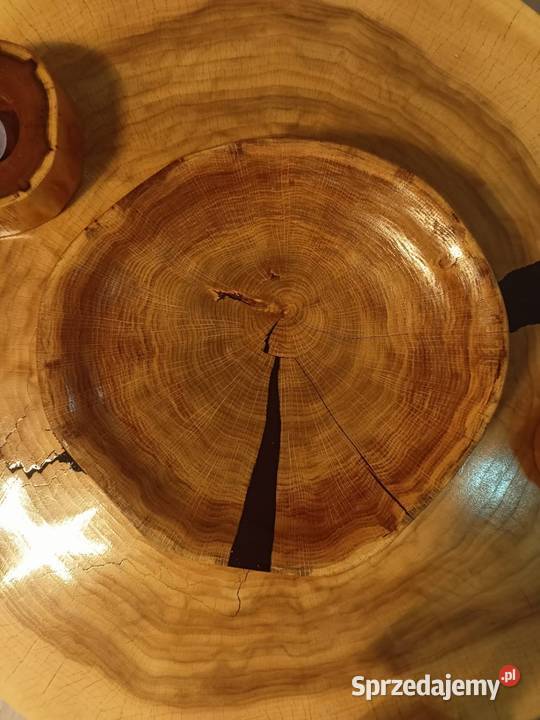 Miska dębowa loft żywica epoksydowa Miski Łódź