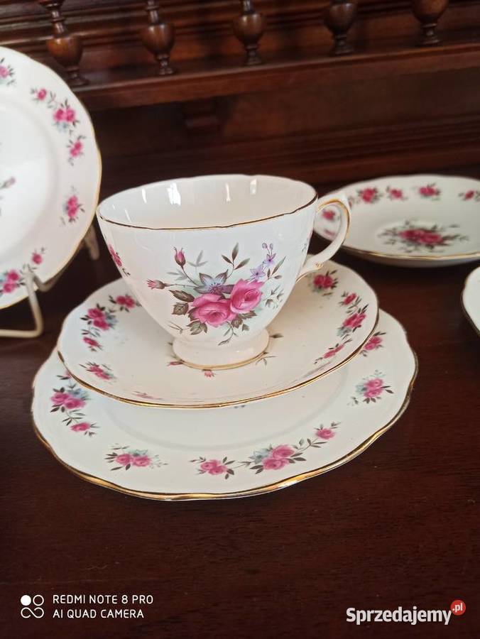 Filiżanka z talerzykiem deser Queen AnneMade in sprzedam